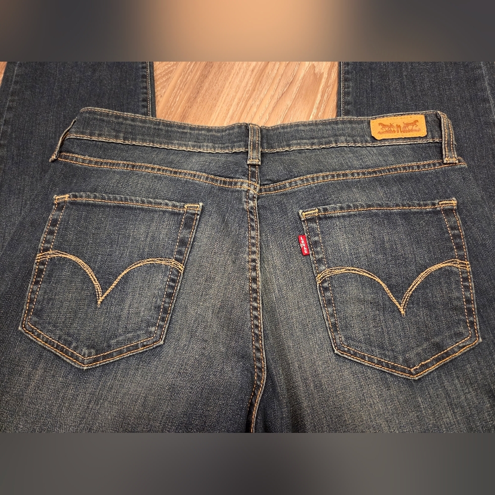 Levi's Dark Blue Mid Rise Skinny Jeans W31|L32 - Picture 4 of 8